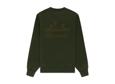 Aime Leon Dore Tonal Unisphere Crewneck Sweatshirt "Green"