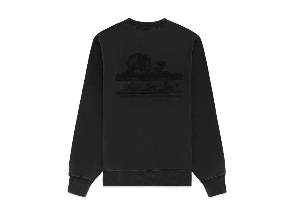 Aime Leon Dore Tonal Unisphere Crewneck Sweatshirt "Black"