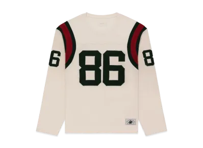 Aime Leon Dore Long-Sleeve Ribbed Football Jersey "Cream"