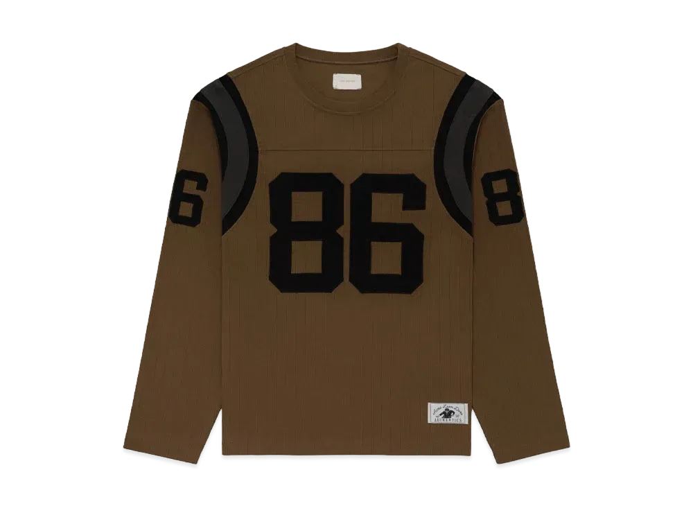 Aime Leon Dore Long-Sleeve Ribbed Football Jersey "Olive"