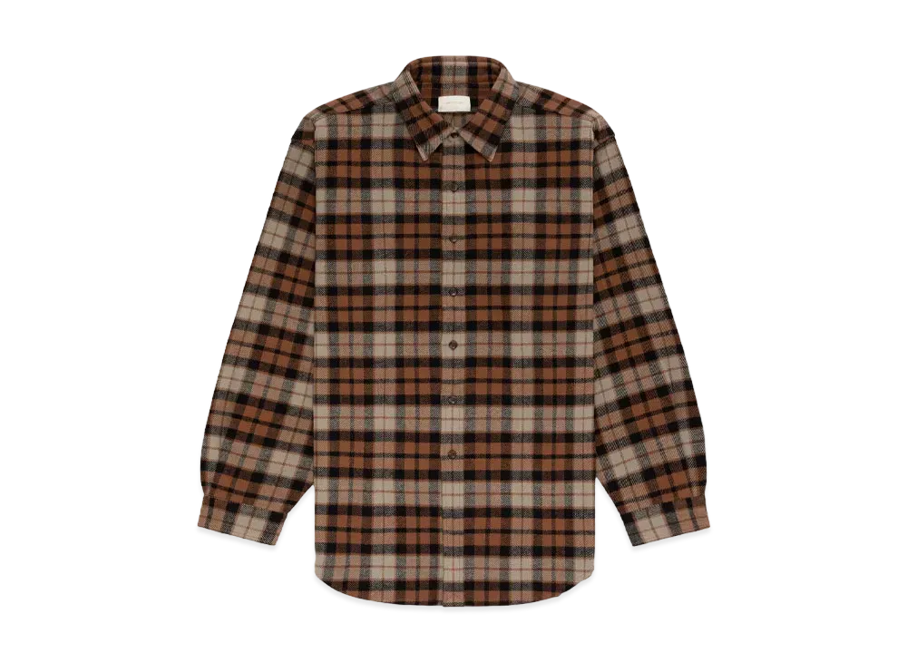 Aime Leon Dore Plaid Cotton Overshirt "Brown"