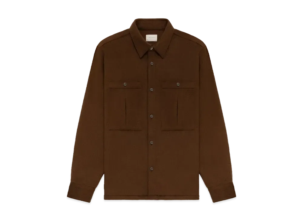 Aime Leon Dore Wool Cashmere Shirt "Brown"