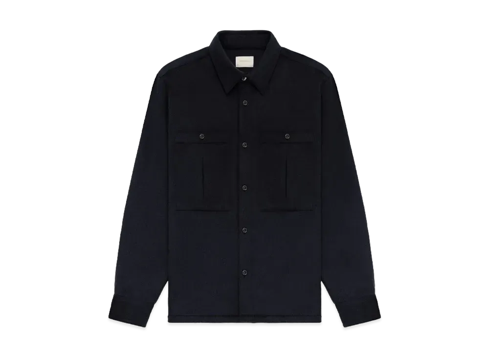 Aime Leon Dore Wool Cashmere Shirt "Navy"