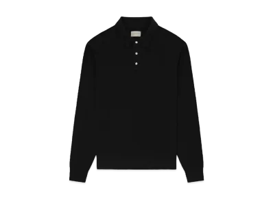Aime Leon Dore Long-Sleeve Pearl Button Polo "Black"
