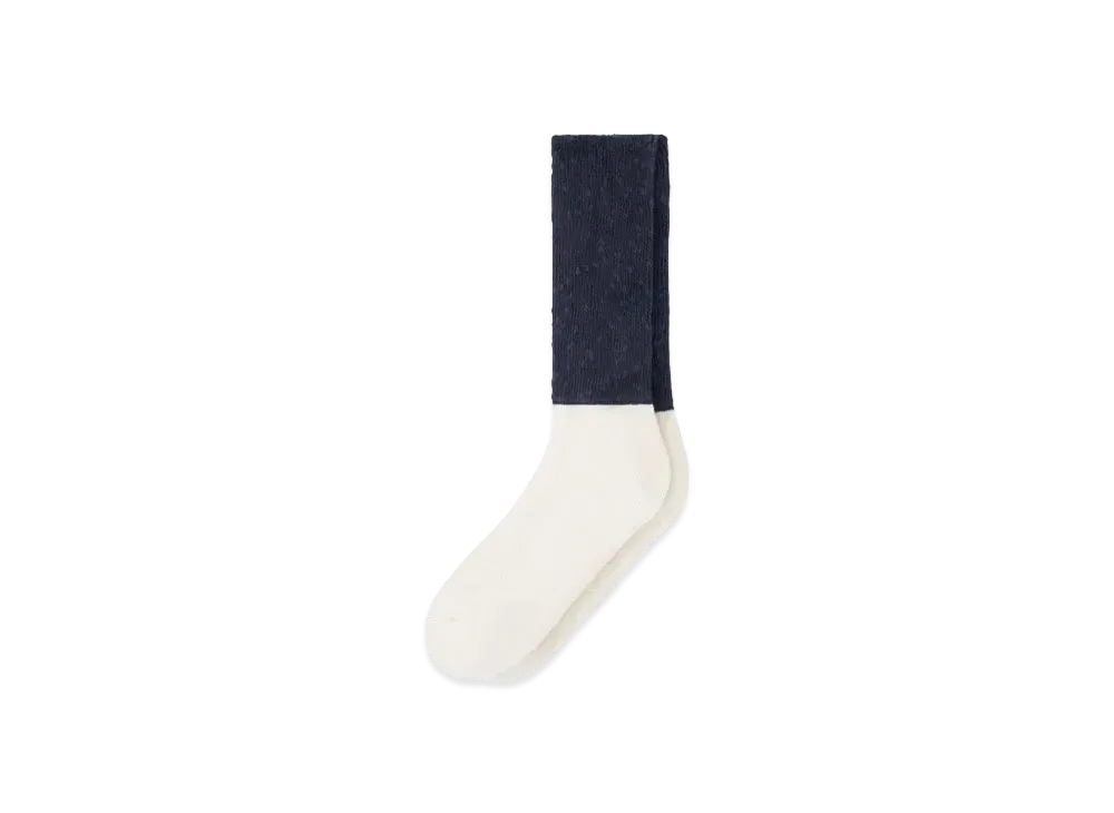 Aime Leon Dore Two-Gauge Sock "Navy&Cream"