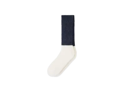 Aime Leon Dore Two-Gauge Sock "Navy&Cream"