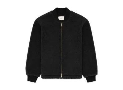 Aime Leon Dore Fleece Bomber Jacket "Dark Grey"