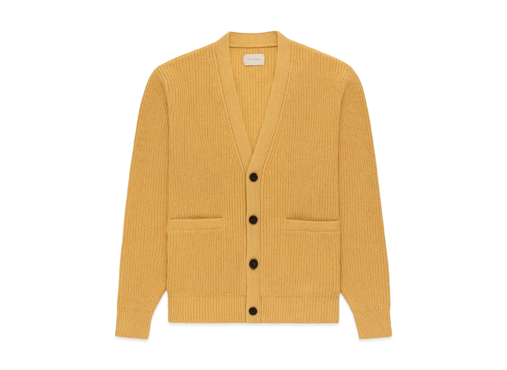 Aime Leon Dore Shaker Stitch Cardigan "Yellow"
