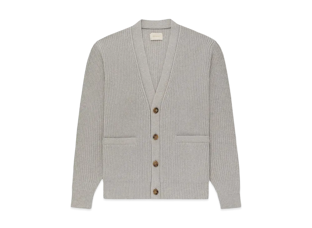 Aime Leon Dore Shaker Stitch Cardigan "Grey"