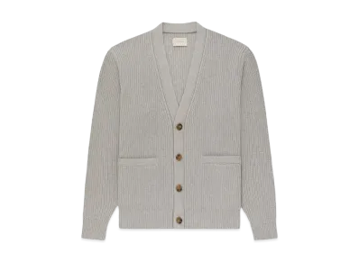 Aime Leon Dore Shaker Stitch Cardigan "Grey"