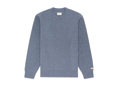 Aime Leon Dore Wavy Cashmere Crewneck Sweater "Blue"