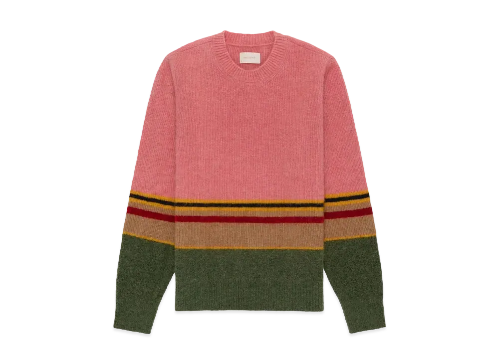 Aime Leon Dore Striped Alpaca Crewneck Sweater "Multi"