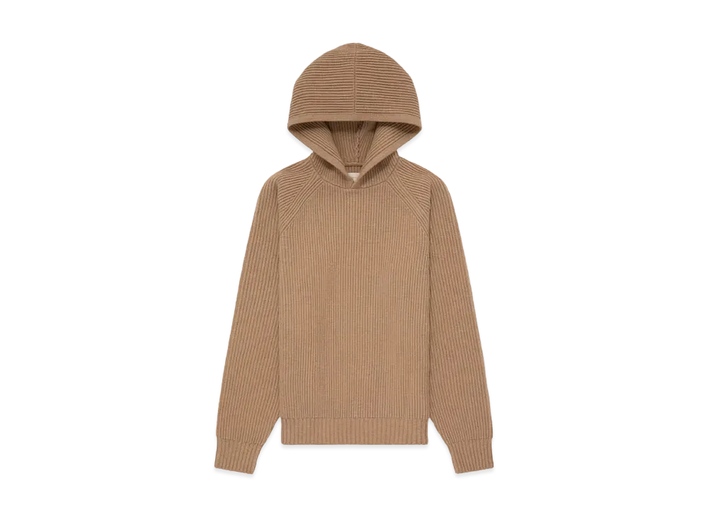 Aime Leon Dore Ribbed Knit Hoodie "Tan"