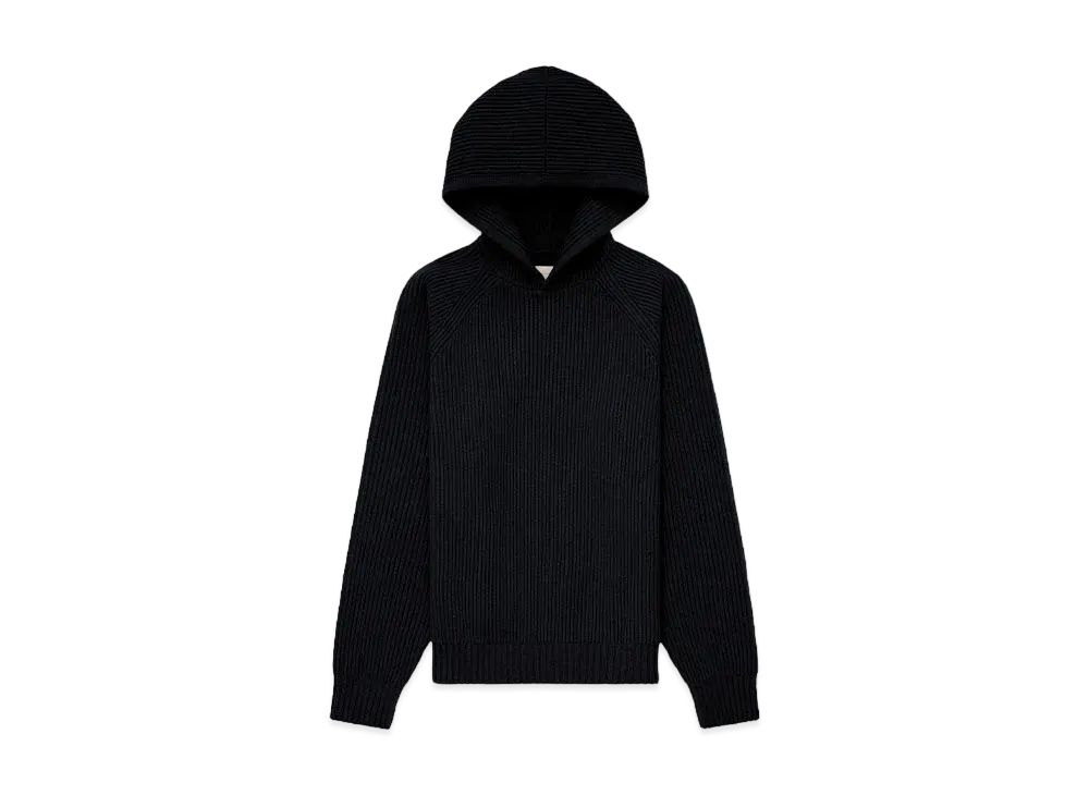Aime Leon Dore Ribbed Knit Hoodie "Navy"