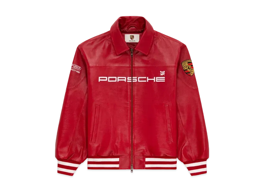 Aime Leon Dore x Porsche 993 Turbo Leather Club Jacket 