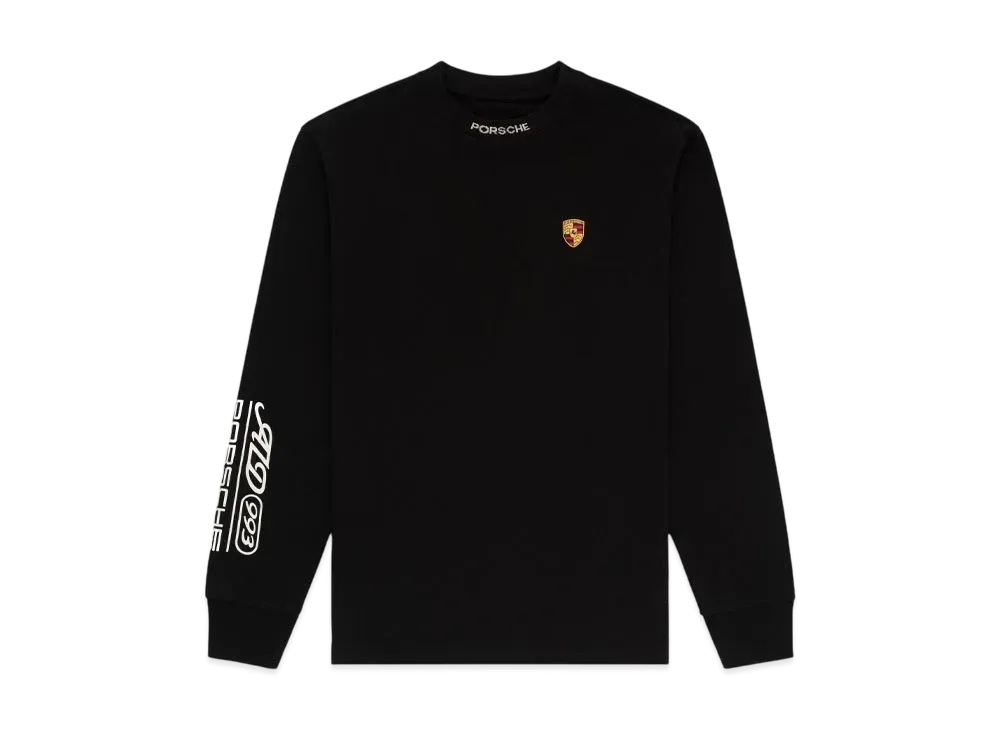 Aime Leon Dore x Porsche 993 Turbo Logo Long-Sleeve Tee "Black"