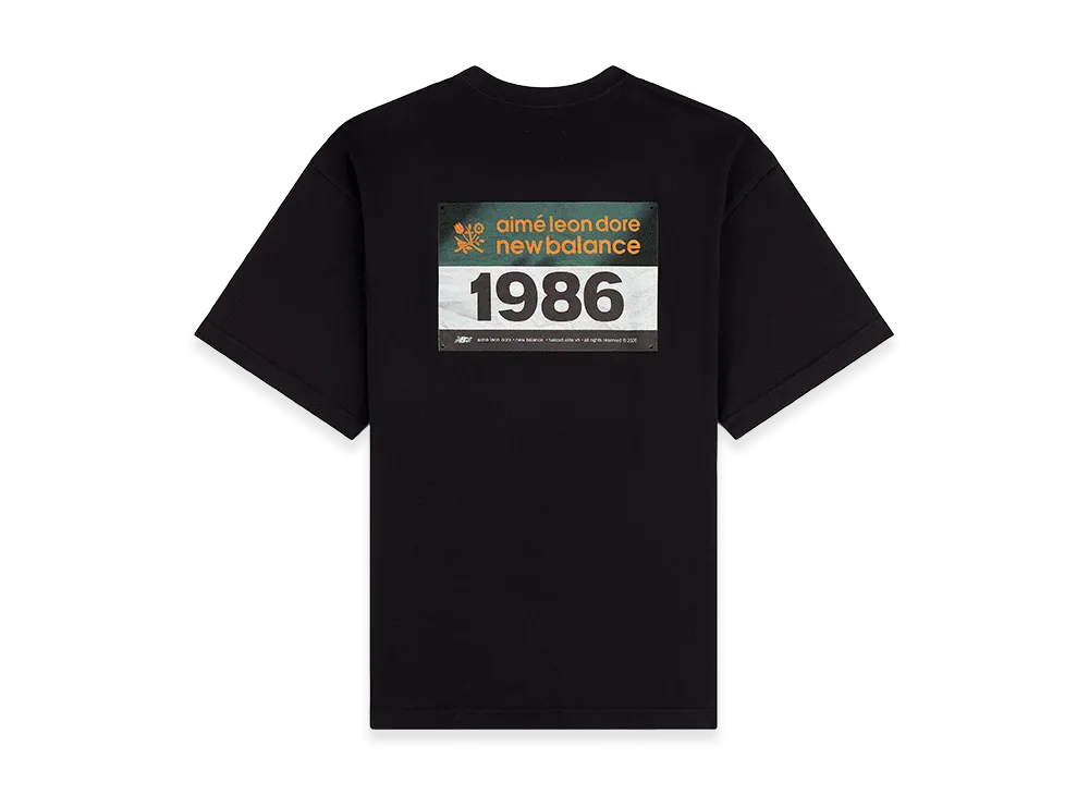 Aime Leon Dore x New Balance Running Bib Tee "Jet Black"