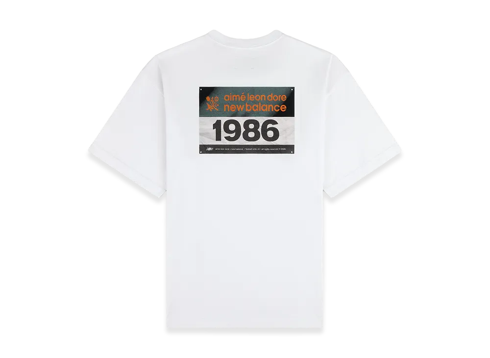 Aime Leon Dore x New Balance Running Bib Tee "Bright White"