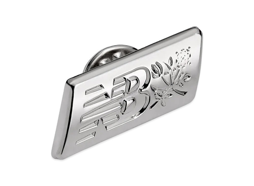 Aime Leon Dore x New Balance Logo Pin "Silver"
