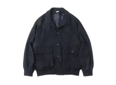 A.PRESSE Cashmere Light Flannel Blouson "Navy"