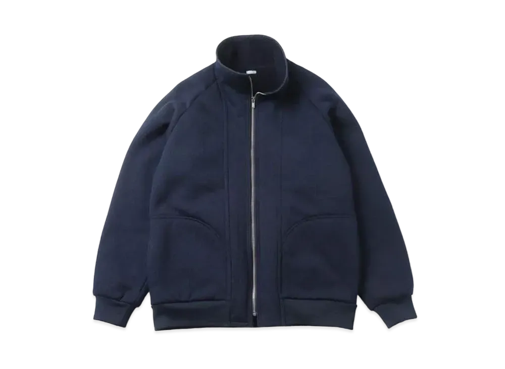 A.PRESSE Cashmere Pile Jacket "Navy"