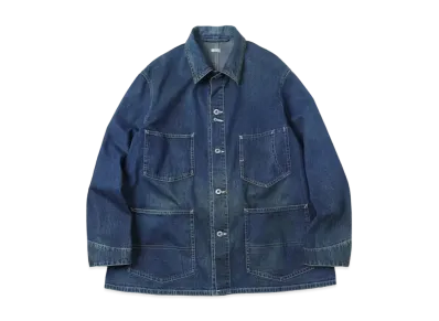 A.PRESSE Denim Coverall Jacket "Indigo"