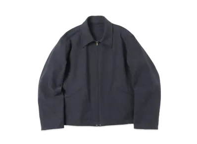 A.PRESSE Silk Nep Sports Jacket "Navy"