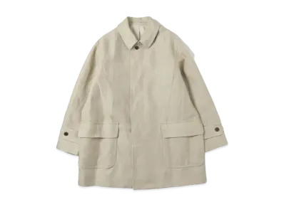 A.PRESSE Linen Half Coat "Beige"
