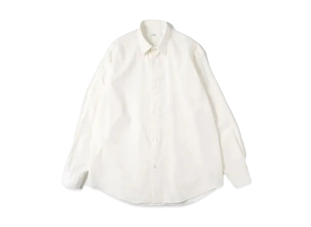 A.PRESSE Regular Collar Shirt "White"
