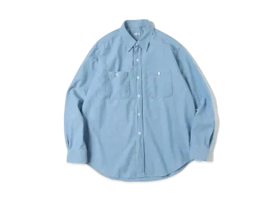 A.PRESSE Washed Chambray Shirt "Indigo"