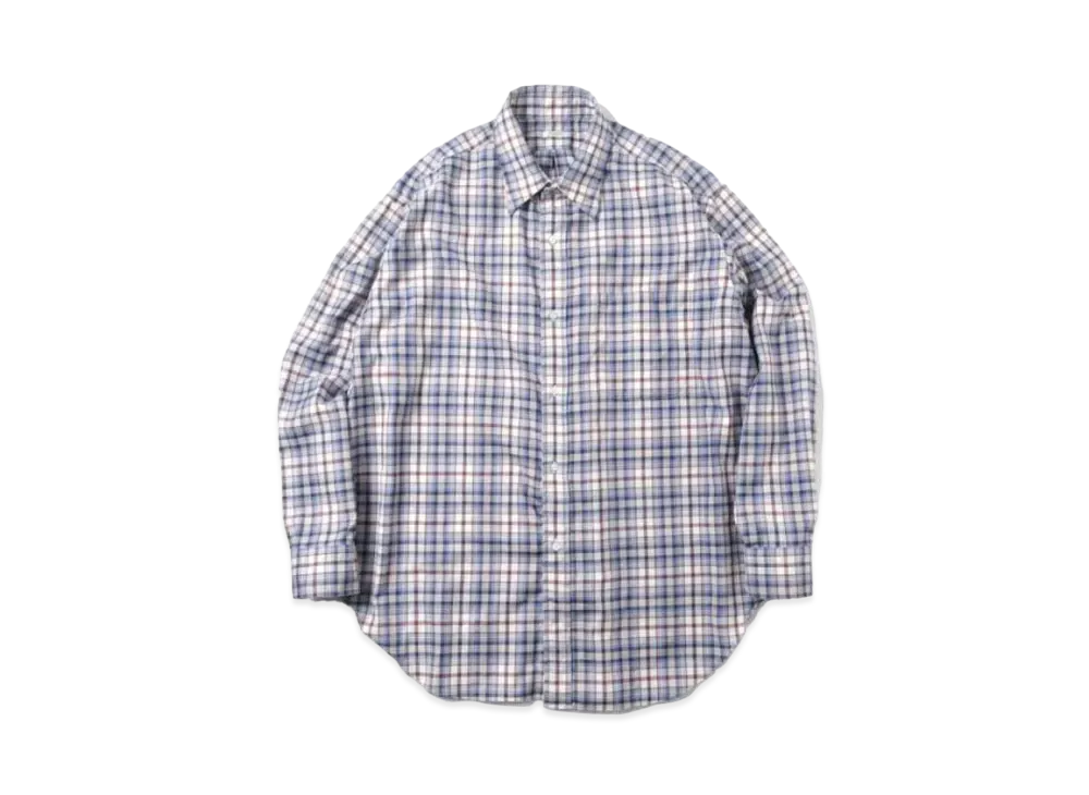 A.PRESSE Flannel Shirt "Blue"