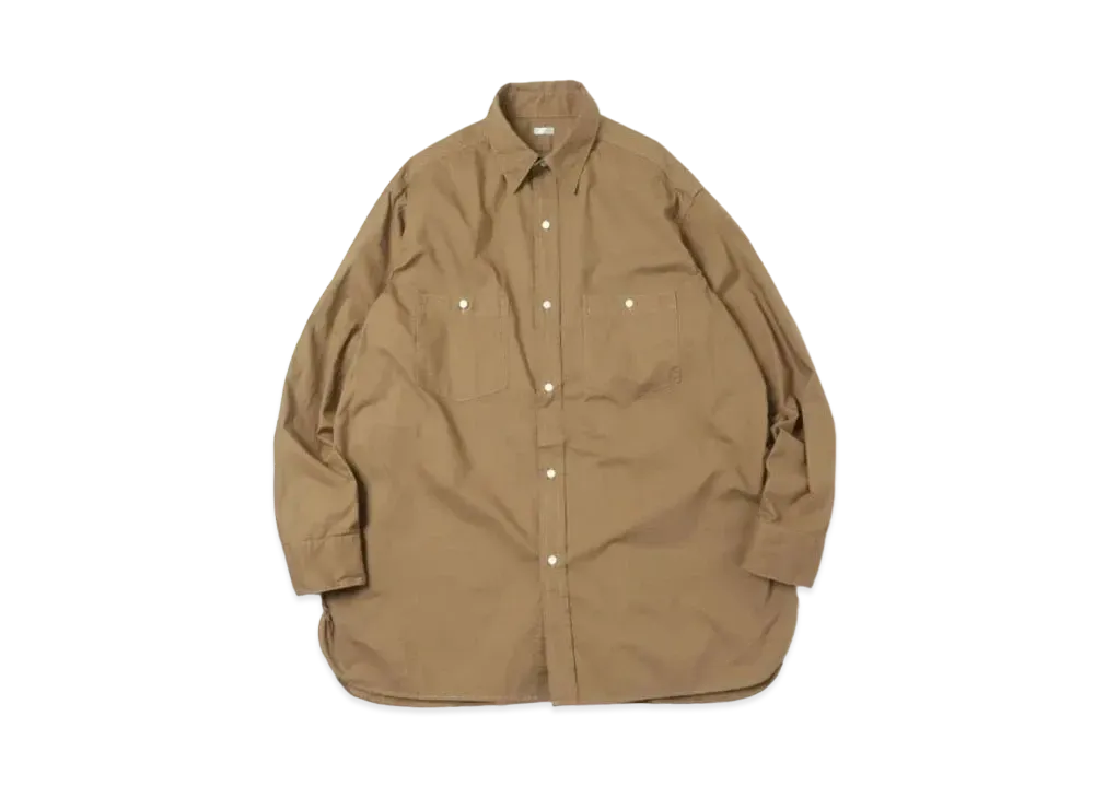 A.PRESSE Over Dyeing Military Shirt "Beige"