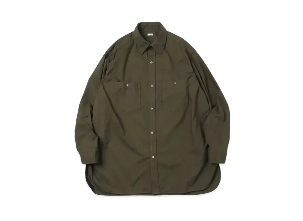 A.PRESSE Over Dyeing Military Shirt "Olive"