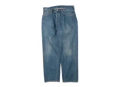 A.PRESSE Washed Denim Wide Pants "Indigo"