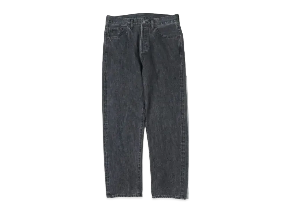 A.PRESSE Washed Denim Pants E "Black"