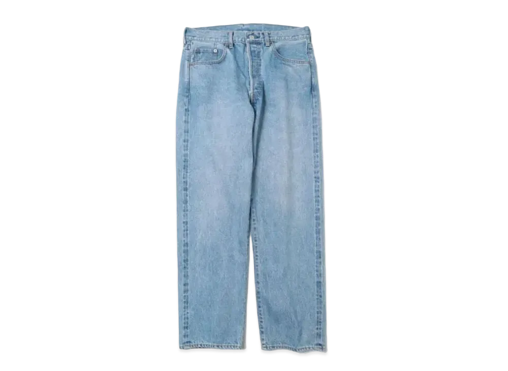 A.PRESSE Washed Denim Pants E "Indigo"
