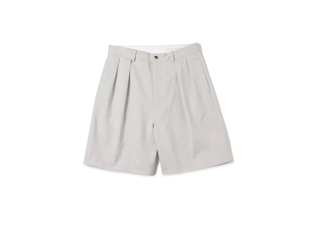 A.PRESSE Two Tuck Chino Shorts "Beige"