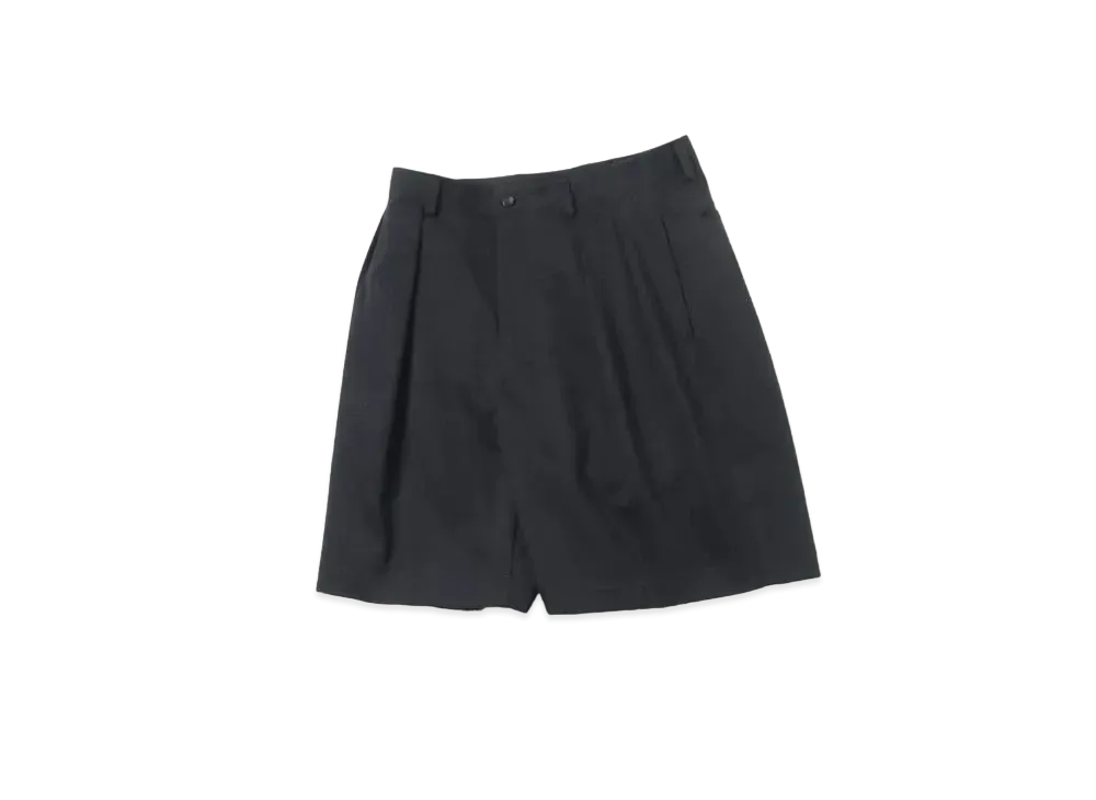 A.PRESSE Two Tuck Chino Shorts "Black"