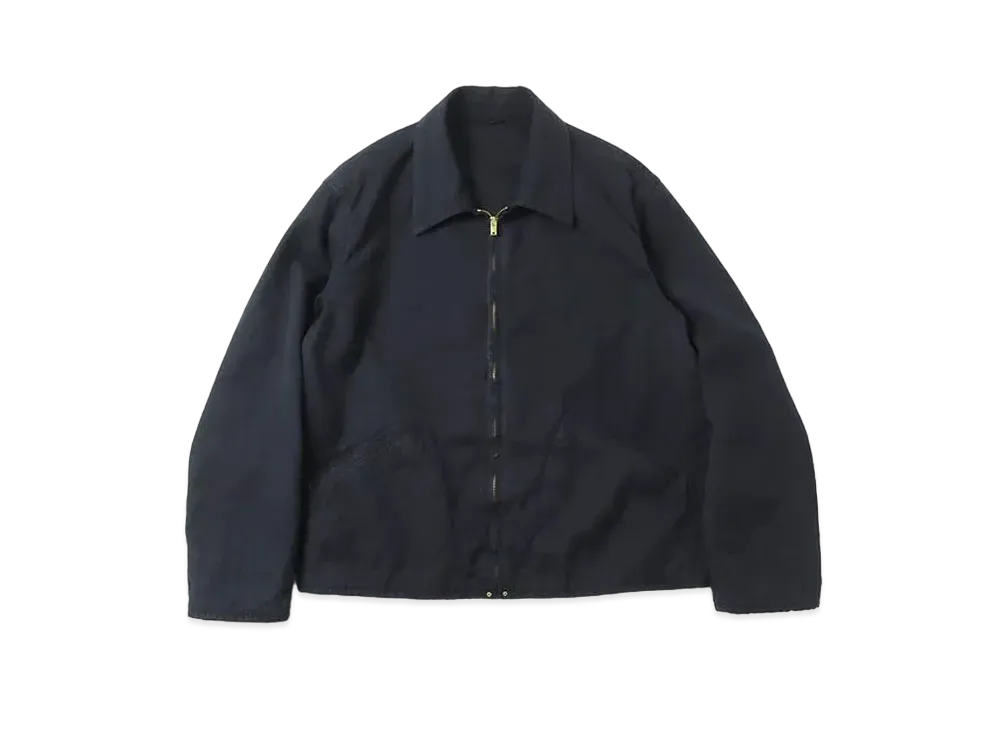 A.PRESSE Silk Hemp Sports Jacket "Black"