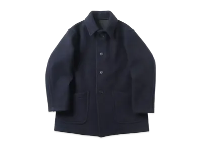 A.PRESSE Double Face Cashmere Coat "Navy"