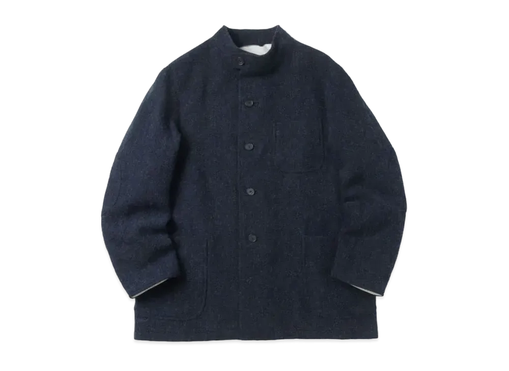 A.PRESSE Tweed Hunting Jacket "Navy"