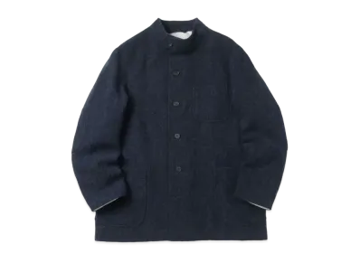 A.PRESSE Tweed Hunting Jacket "Navy"