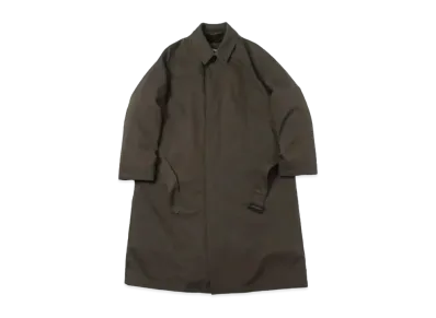 A.PRESSE Lining Detachable Silk Coat "Brown Khaki"