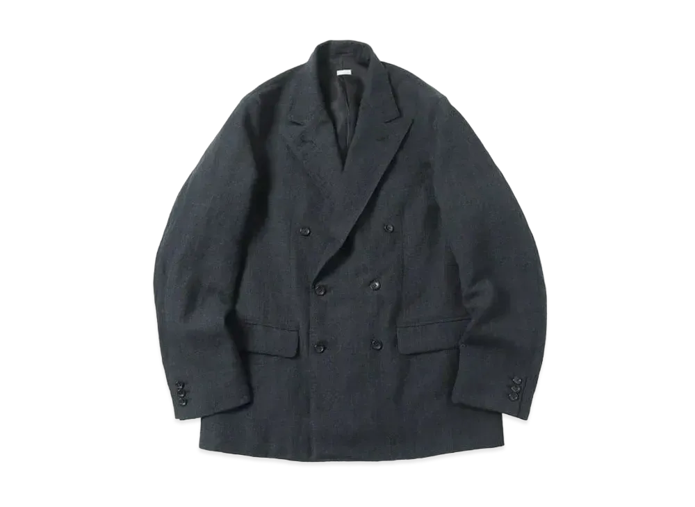 A.PRESSE Double Breasted Jacket "Charcoar"