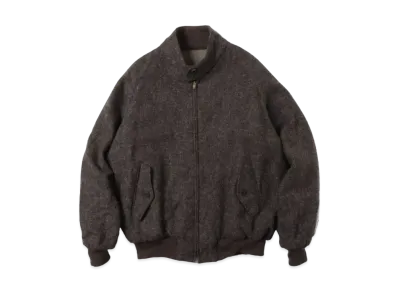 A.PRESSE Tweed Harrington Jacket "Brown"