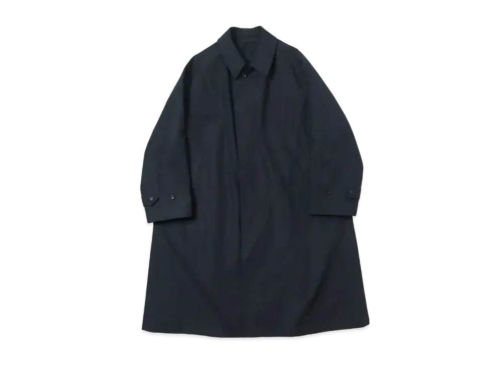 A.PRESSE Balmacaan Coat "Navy"