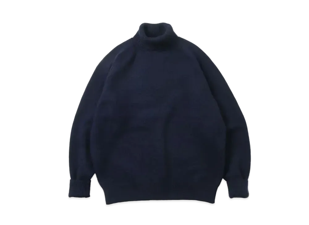 A.PRESSE Turtleneck Sweater "Navy"