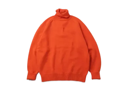 A.PRESSE Turtleneck Sweater "Orange"