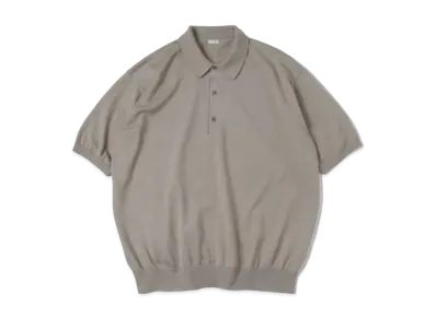 A.PRESSE Cotton Knit S/S Polo Shirts "Sage"