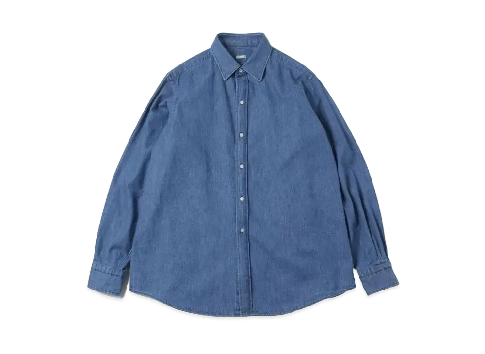 A.PRESSE Washed Denim Shirt "Indigo"
